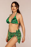 Costum de Baie din Trei Piese Verde Cod : W129-1  (04)