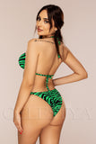 Costum de Baie din Trei Piese Verde Cod : W129-1  (04)