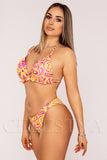 Costum de Baie din Trei Piese Galben Cod : F89 (046)