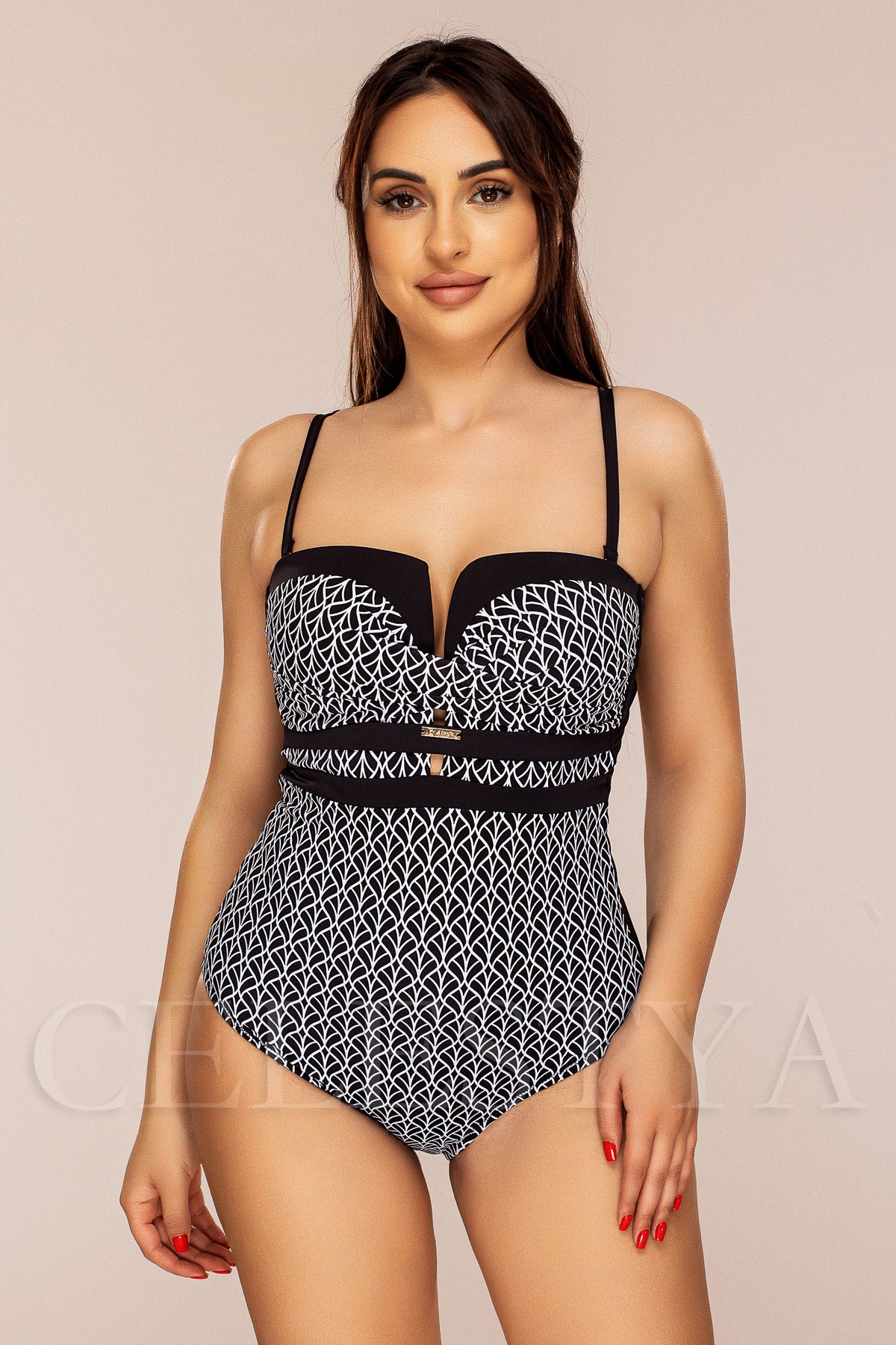 Costum de Baie Intreg Negru Cod : Y9101 (Z5)