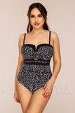 Costum de Baie Intreg Negru cu Print Cod : Y9101 (Z10)