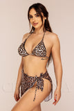 Costum de Baie din Trei Piese cu Print Cod : W129-2 (06)