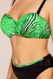 Costum de Baie din Doua Piese Verde Cod : W9111 (Z6)
