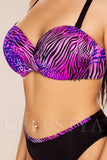 Costum de Baie din Doua Piese Mov Cod : W9111 (Z6)