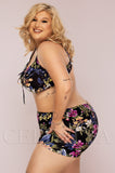 Costum de Baie din Doua Piese Negru Cod : 5006 (057)