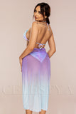 Costum de Baie din Trei Piese Lila Cod : LM058 (Z33)