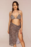 Costum de Baie din Trei Piese cu Print Cod : LM058 (Z33)