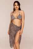 Costum de Baie din Trei Piese cu Print Cod : LM058 (Z33)