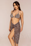 Costum de Baie din Trei Piese cu Print Cod : LM058 (Z33)