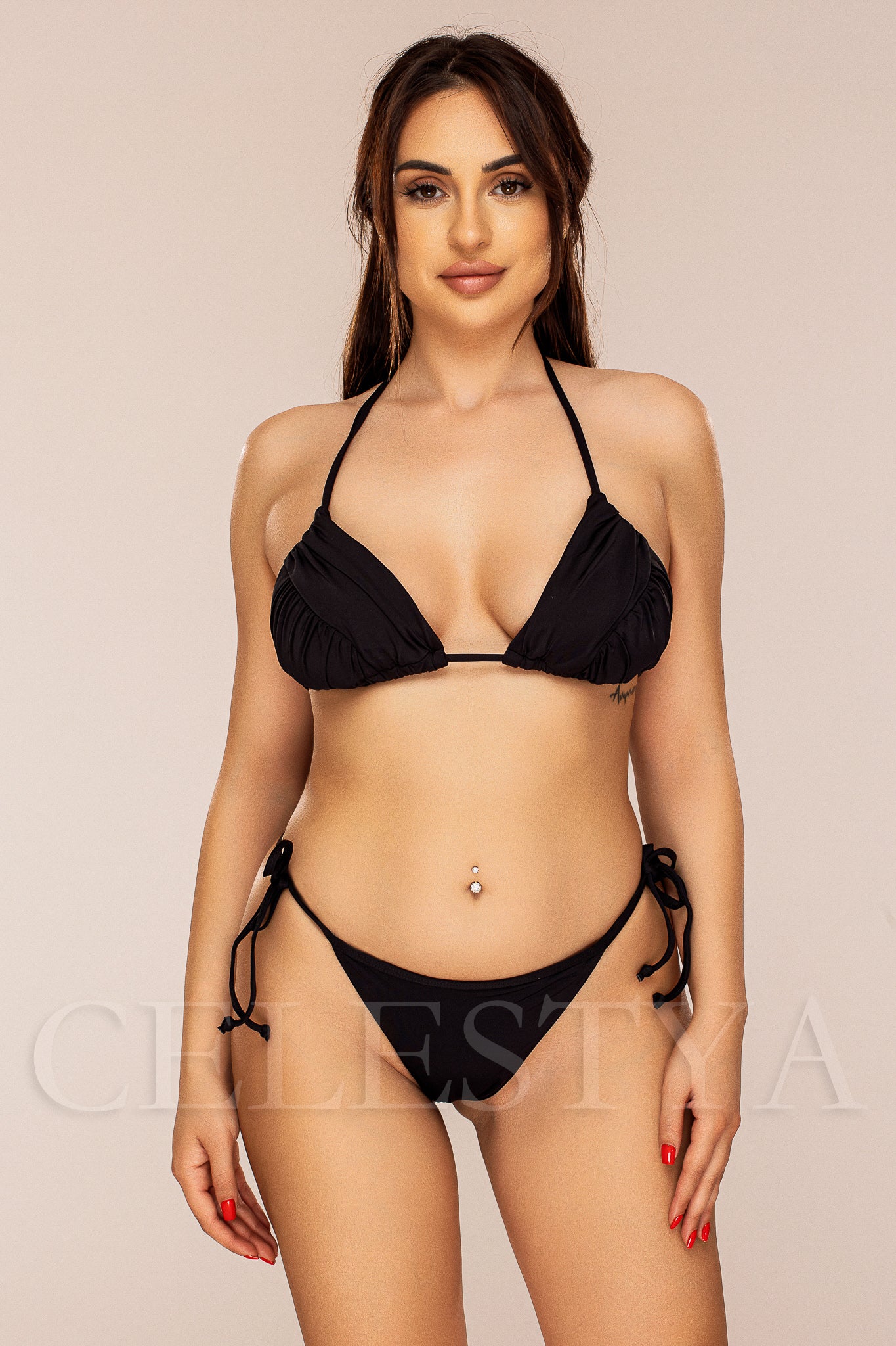 Costum de Baie din Trei Piese Negru Cod : LM058 (Z33)
