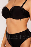 Costum de Baie din Doua Piese Negru Cod : F226 (08)