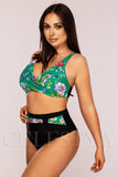 Costum de Baie din Doua Piese Verde Cod : H13 (Z34)