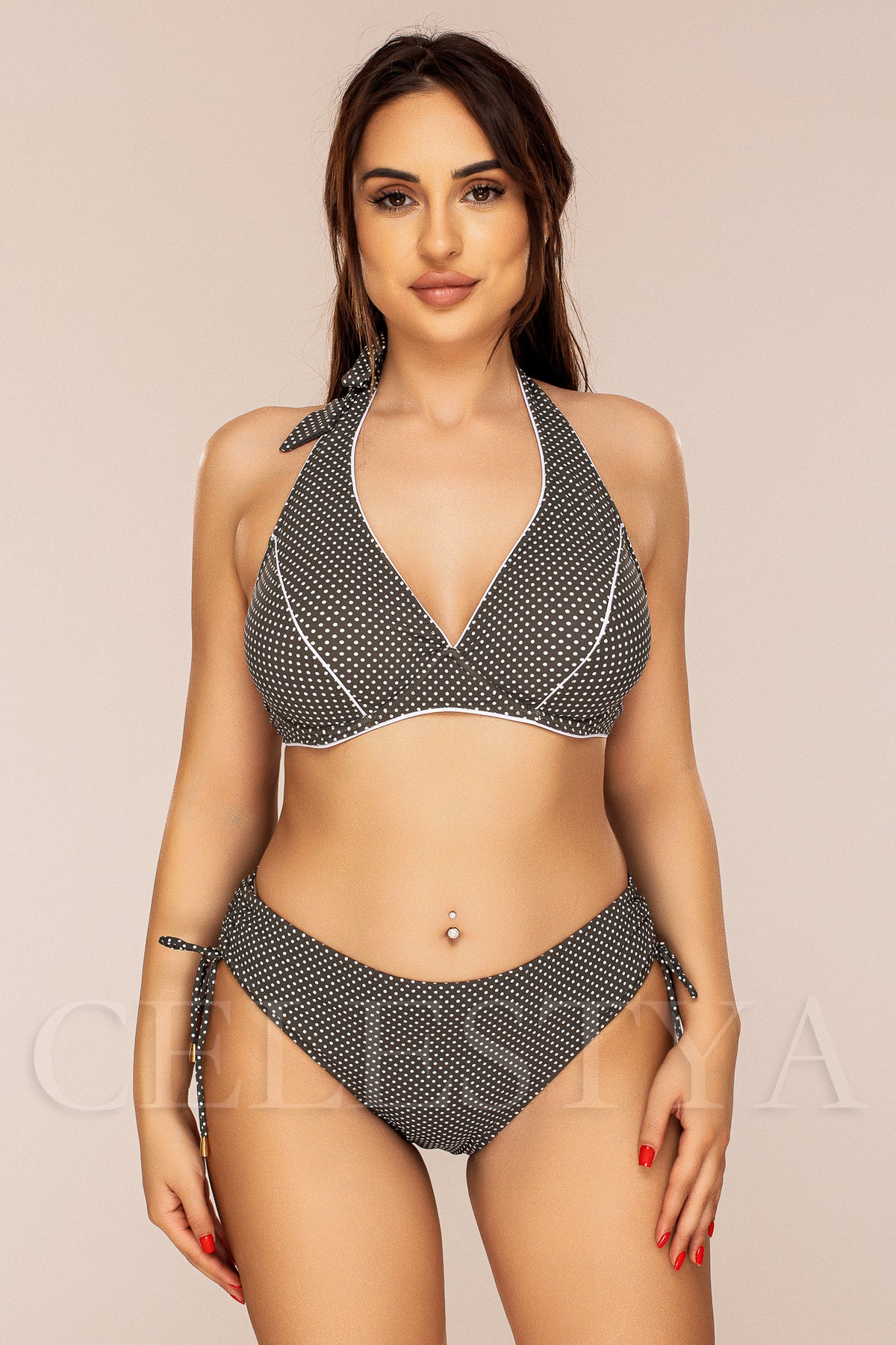 Costum de Baie Intreg Khaky Cod : LM046 (Z44)