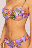 Costum de Baie din Doua Piese Mov Cod : H12 (Z20)