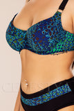 Costum de Baie din Doua Piese Albastru Cod : Y9105 (Z47)