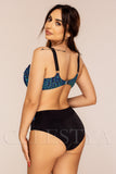 Costum de Baie din Doua Piese Albastru Cod : Y9105 (Z47)