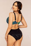 Costum de Baie din Doua Piese Negru Cod : Y9105 (05)