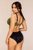 Costum de Baie din Doua Piese Verde Cod : Y9105 (Z48)