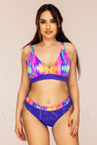 Costum de Baie din Doua Piese Mov Cod : Y9122 (032)