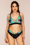Costum de Baie din Doua Piese Negru Cod : Y9122 (032)