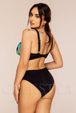 Costum de Baie din Doua Piese Negru Cod : Y9122 (032)