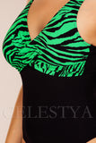 Costum de Baie Intreg Verde Cod : W134 (017)