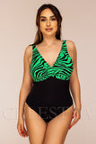 Costum de Baie Intreg Verde Cod : W134 (017)
