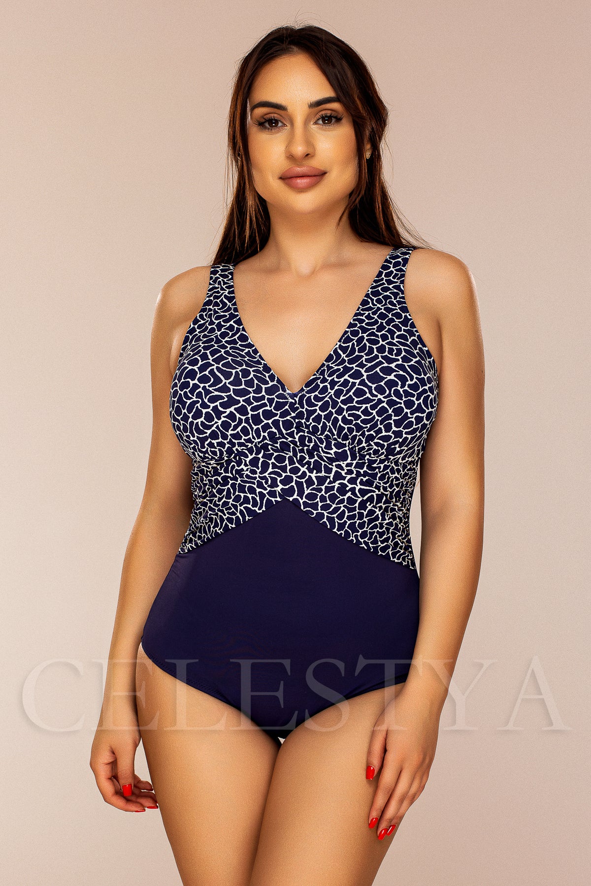 Costum de Baie Intreg Bleumarin Cod : Y9112 (Z28)