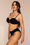 Costum de Baie din Doua Piese Negru Cod : LM063 (022)