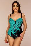 Costum de Baie Intreg Turcoaz Cod : W137 (Z2)