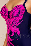 Costum de Baie Intreg Fuchsia Cod : W137 (Z2)