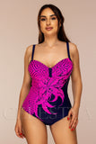 Costum de Baie Intreg Fuchsia Cod : W137 (Z2)