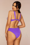 Costum de Baie din Doua Piese Mov Cod : LM063 (021)