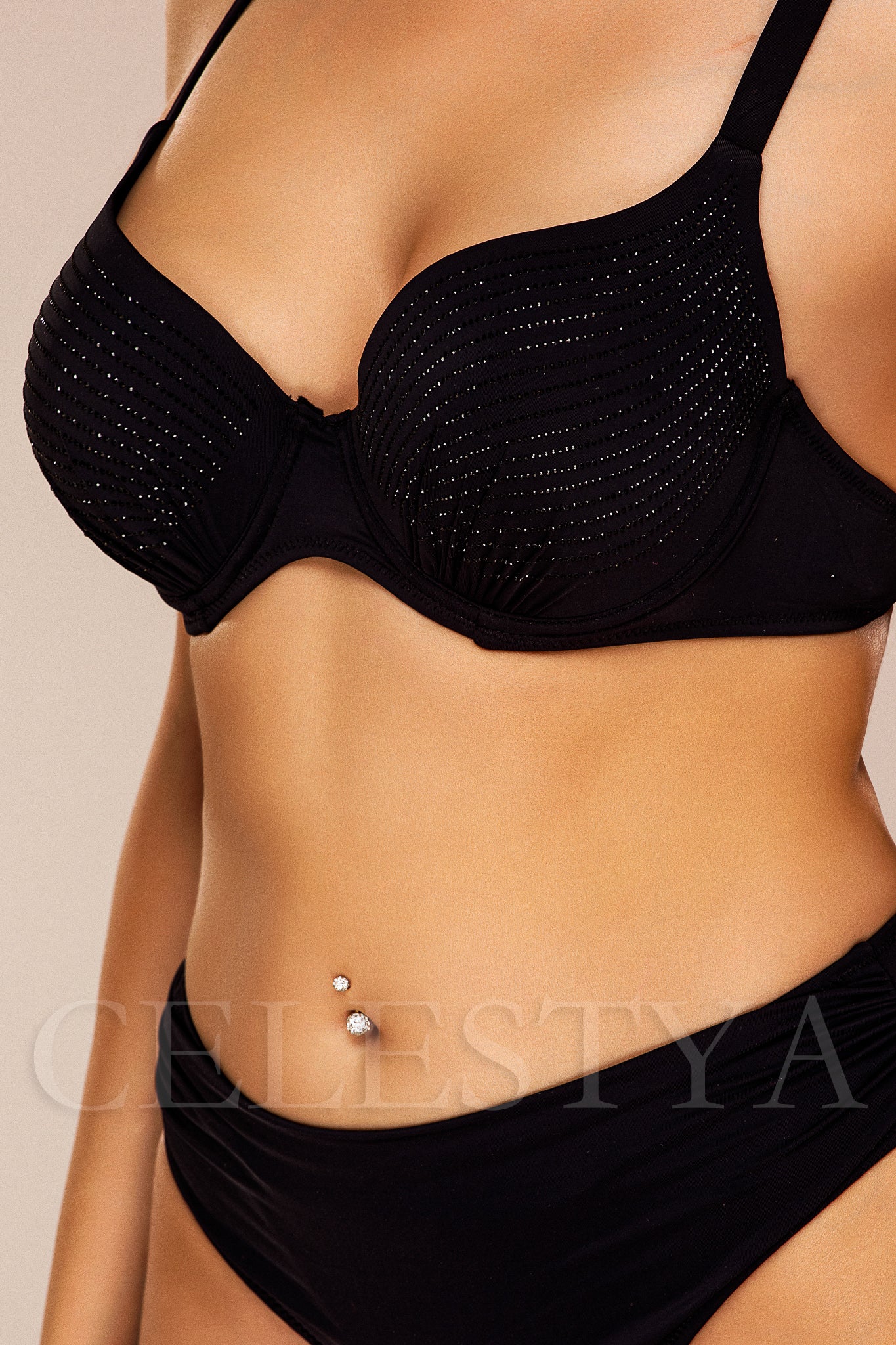 Costum de Baie din Doua Piese Negru Cod : LM063 (021)