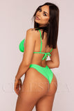 Costum de Baie din Doua Piese Verde Cod : 2109-1 (K) (Z13)