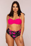 Costum de Baie din Doua Piese Roz Cod : 0099 (Z9)