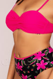 Costum de Baie din Doua Piese Roz Cod : 0099 (Z9)