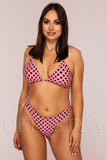 Costum de Baie din Doua Piese Roz Cod : 2109-1 (K) (Z15)