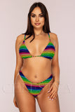Costum de Baie din Doua Piese Multicolor Cod : 2109-1 (K) (Z18)
