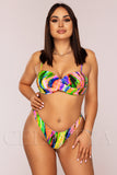 Costum de Baie din Doua Piese Multicolor Cod : 8207 (Z21)