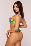 Costum de Baie din Doua Piese Multicolor Cod : 8207 (Z21)