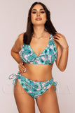 Costum de Baie din Doua Piese Roz Cod : 5008 (Z15)