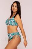 Costum de Baie din Doua Piese Roz Cod : 5008 (Z15)