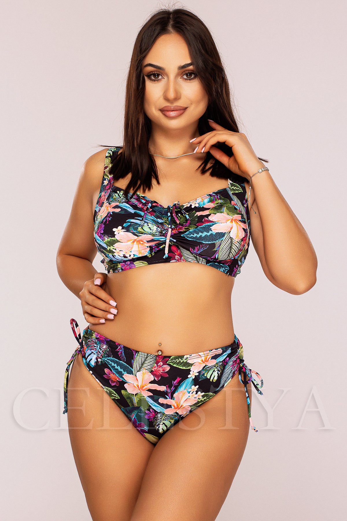 Costum de Baie din Doua Piese Negru Cod : 5002 (Z10)