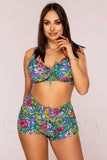 Costum de Baie Din Doua Piese Verde Cod : 5005 (Z14)