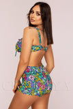 Costum de Baie Din Doua Piese Verde Cod : 5005 (Z14)