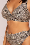 Costum de Baie din Doua Piese Bej Cod : 5008 (Z10)