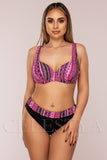 Costum de Baie din Doua Piese Roz Cod : LM037 (Z5)