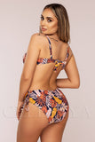 Costum de Baie din Doua Piese Roz Cod : 5003 (Z15)
