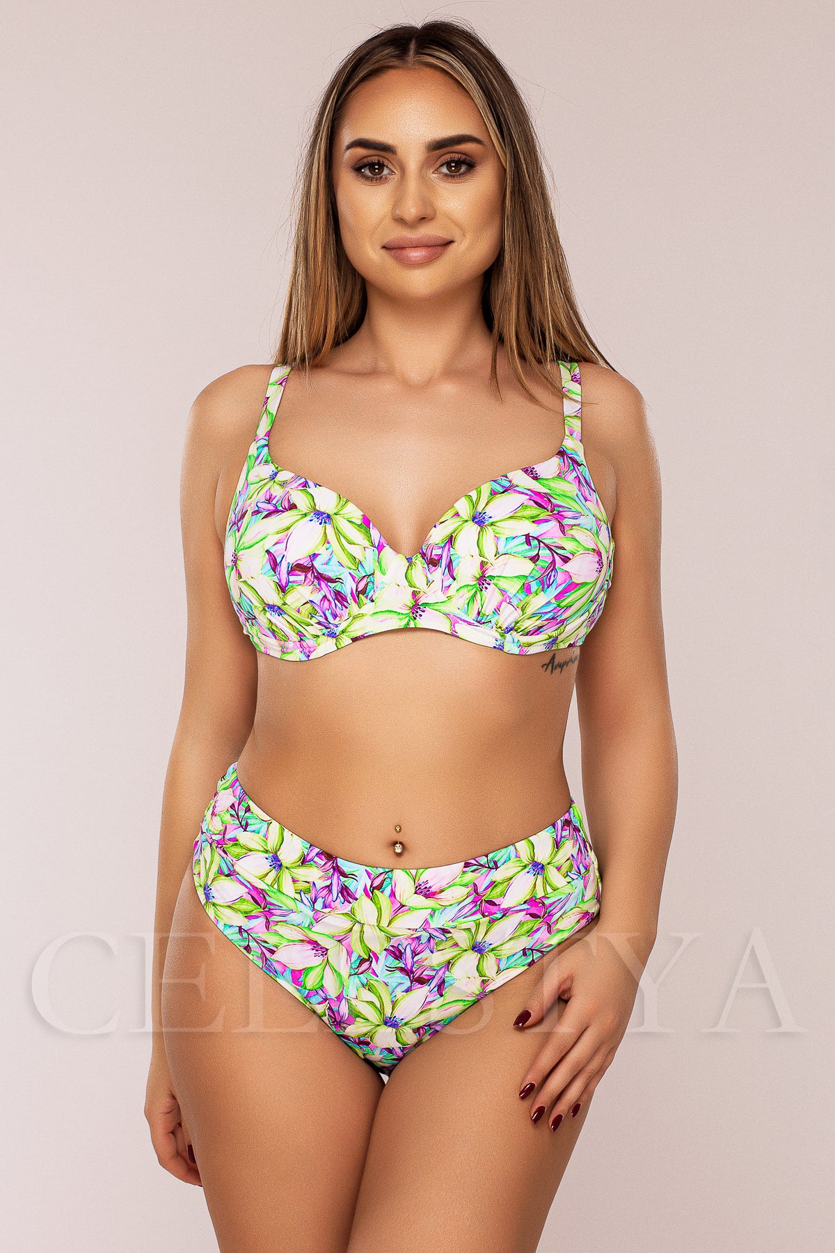 Costum de Baie din Doua Piese Verde Cod : LM022 (Z31)